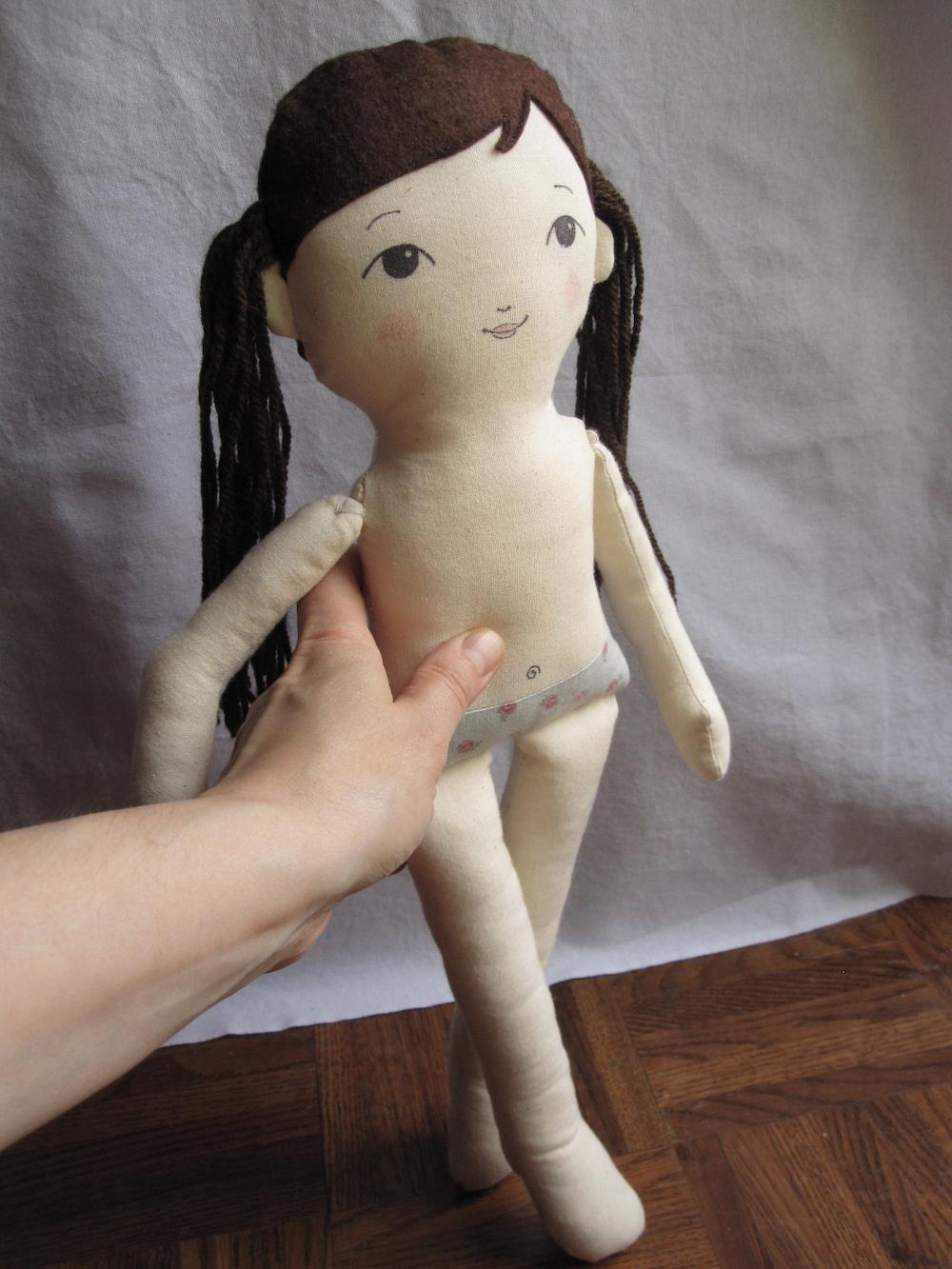 18 inch rag doll with undies to dress up