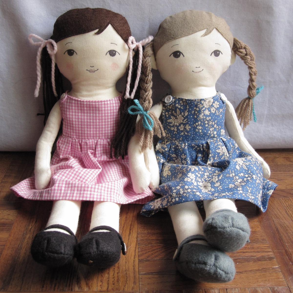 sew classic rag doll for dress up fun