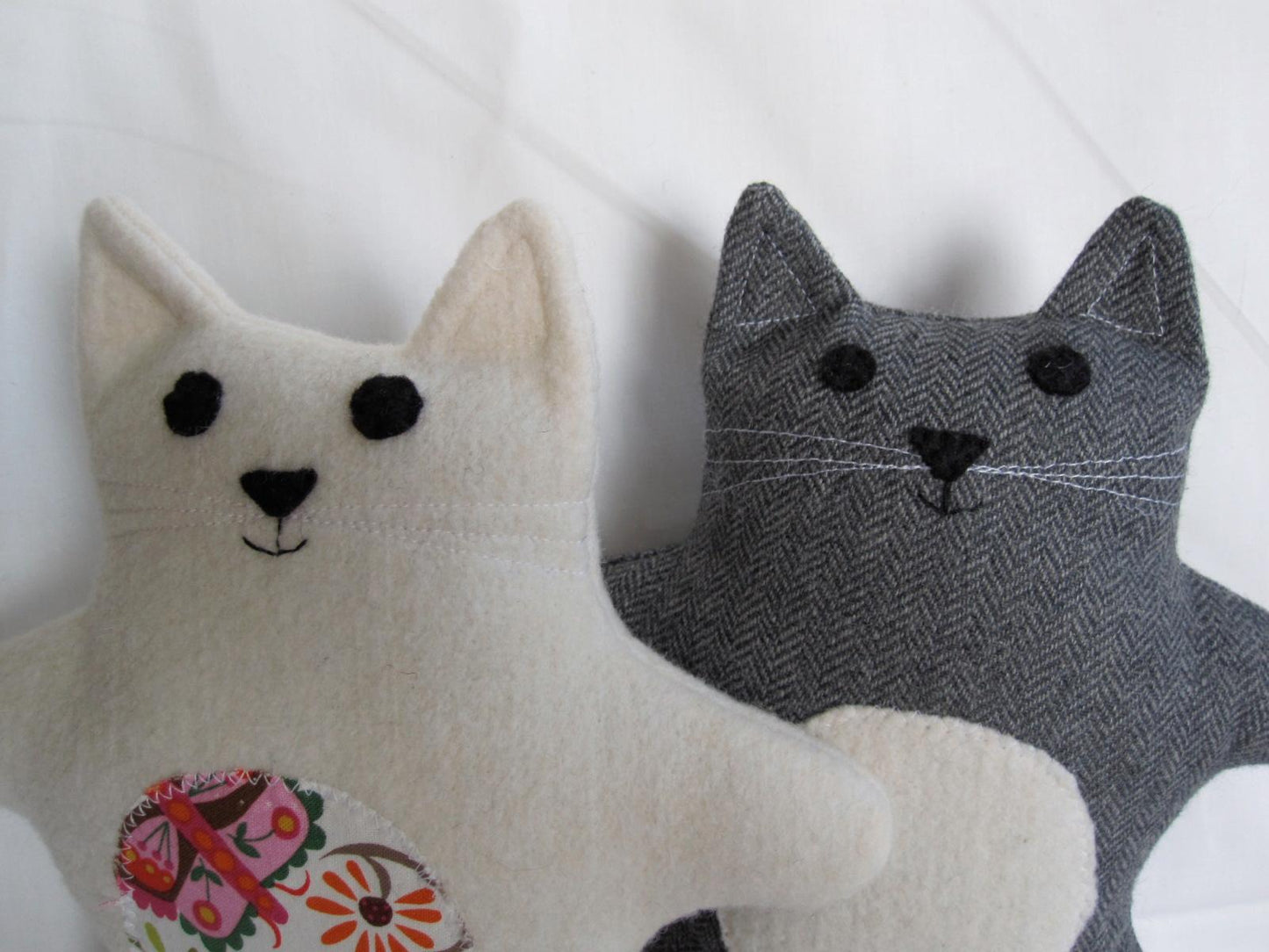 closeup of baby cat doll pattern