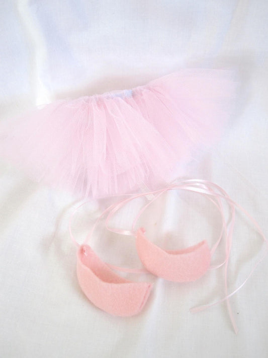 tutu and ballet shoes for dolls sewing pattern