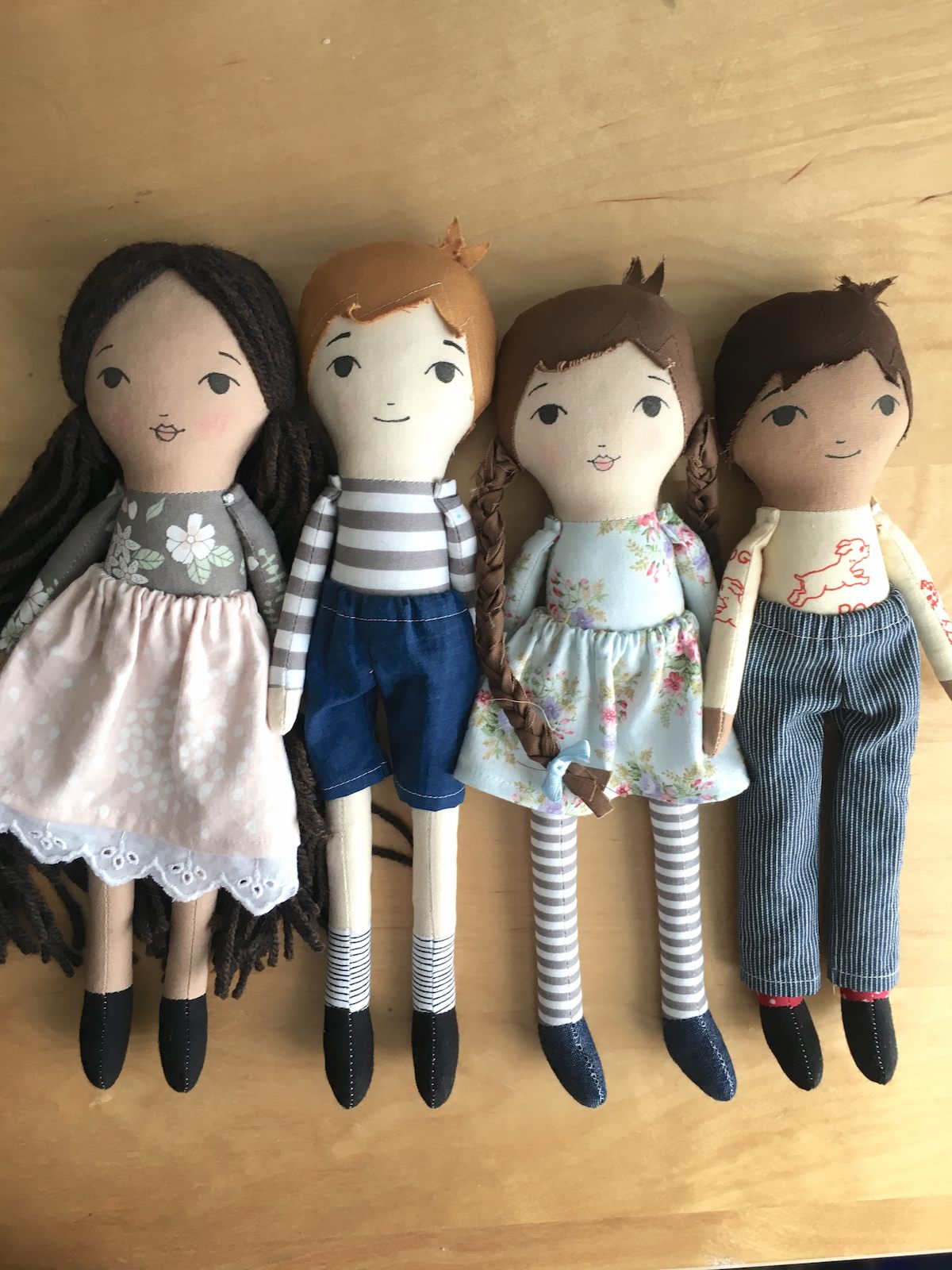 sew a bunch of friend dolls