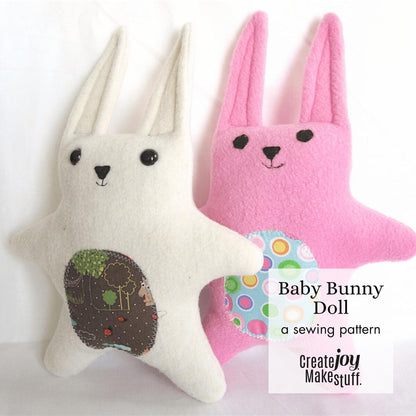 soft baby bunny rabbit sewing pattern