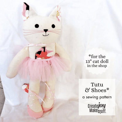 make a tutu for your 13" cat doll from the shop