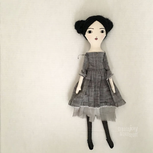 Ella a handmade art doll