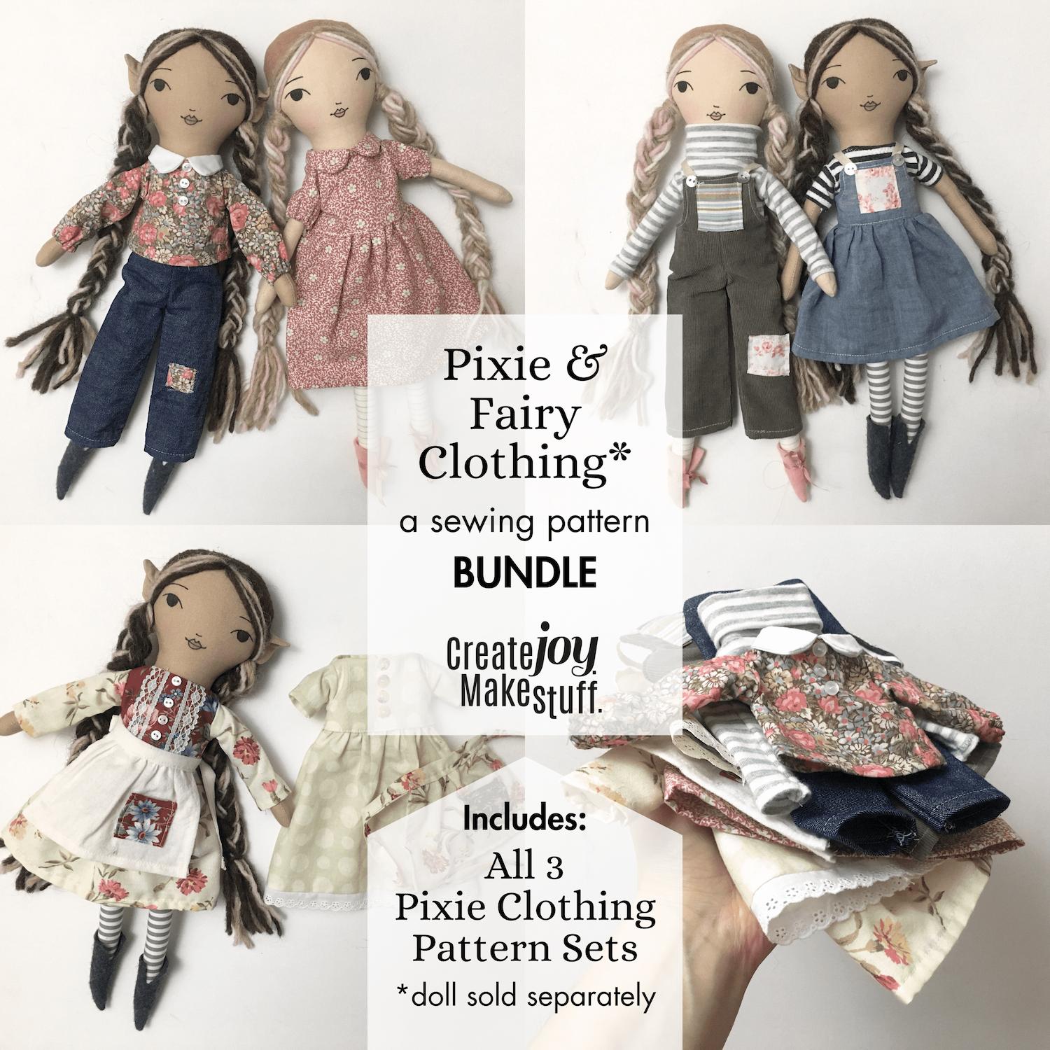 Pixie & Fairy Clothing Sewing Pattern Bundle – CreateJoyMakeStuff
