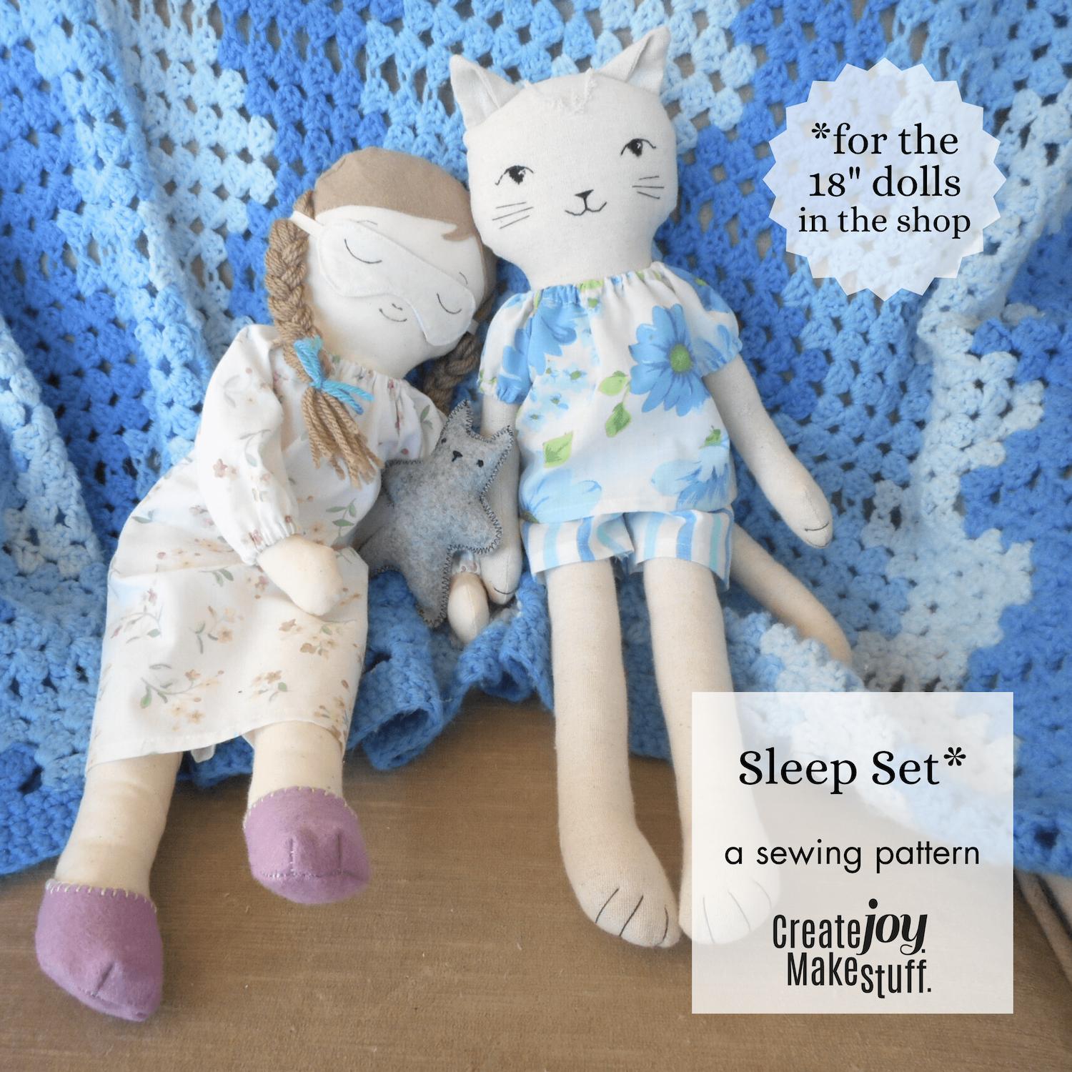 Sleep Set Sewing Pattern – CreateJoyMakeStuff